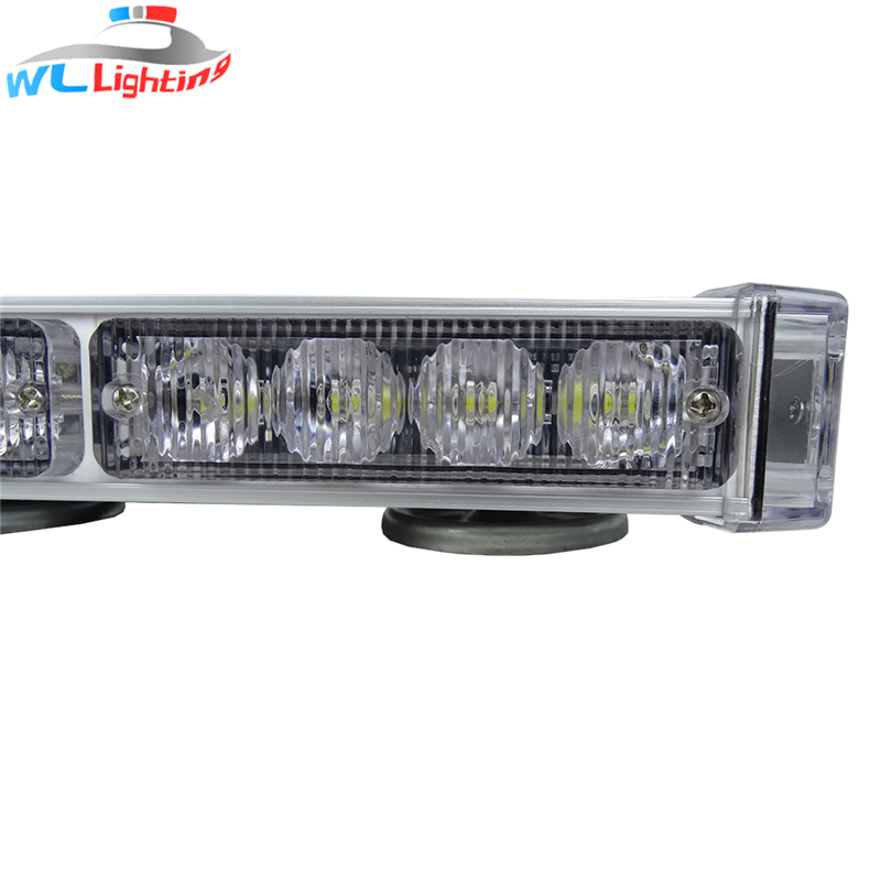 12 '' Amber Warning Mini Strobe Light Bar Nöd 12v 24v Super Slim Police Lightbar